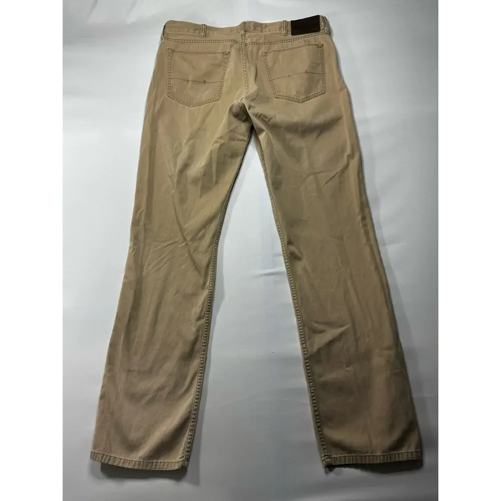 Polo Ralph Lauren Men's 650 Straight Leg Beige Denim Jeans - Size 36x33.5 - Picture 2 of 8